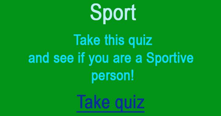 Banner for Do you like Sports? 