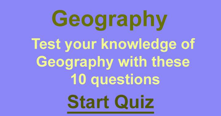 Banner for Geography Quiz