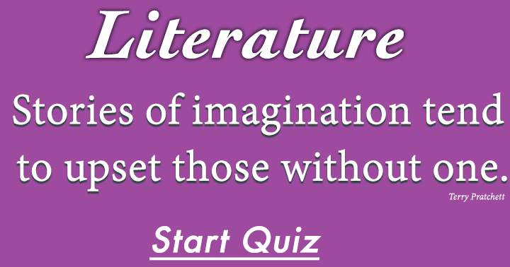 Banner for Literature Quiz