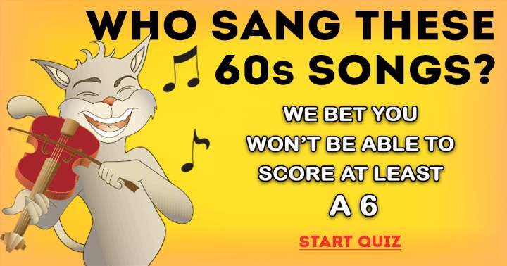 Banner for Who Sang These 60s Songs?