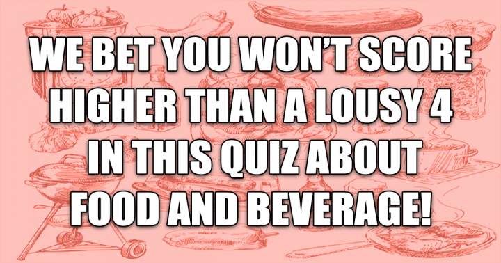 Banner for Food and Beverage Quiz