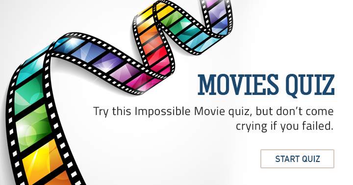 Banner for Try this impossible movie quiz.