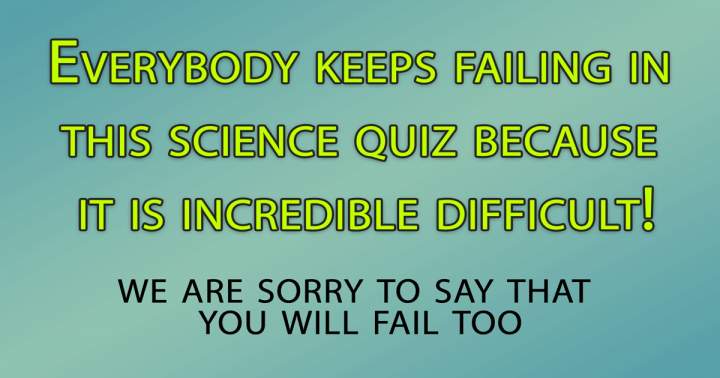 Banner for Science Quiz: Challenging