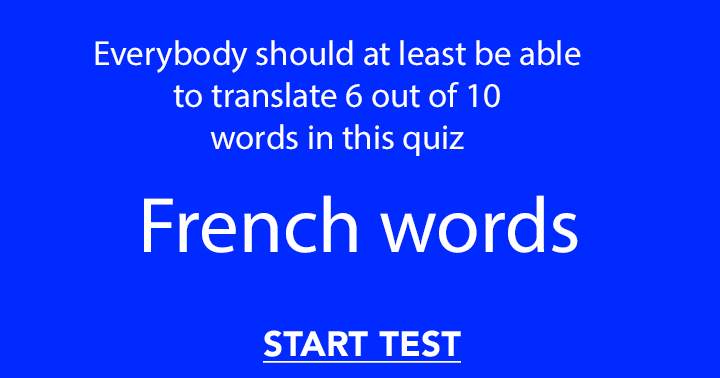 Banner for How good is your knowledge about the French language?