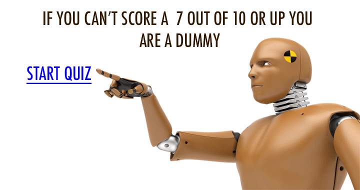 Banner for Are you a dummy?