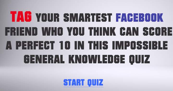 Banner for Encourage your most intelligent Facebook friends to test their skills.