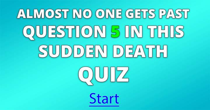 Banner for 'Quiz on general knowledge with a sudden death format'