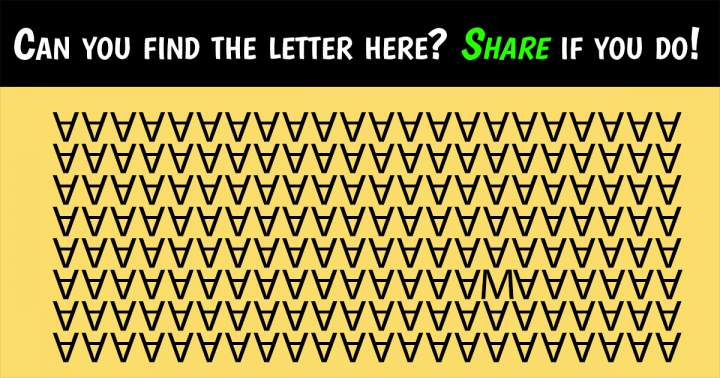 Banner for Can you find the letter in 3 seconds? 