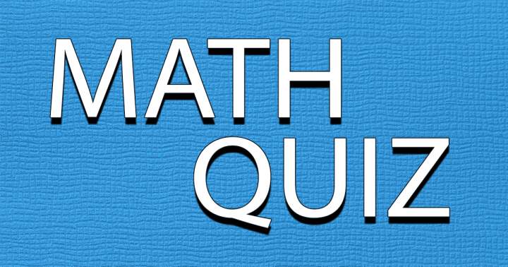 Banner for A challenging Math Quiz.