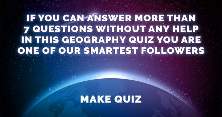 Banner for Geography Quiz That Is Difficult.