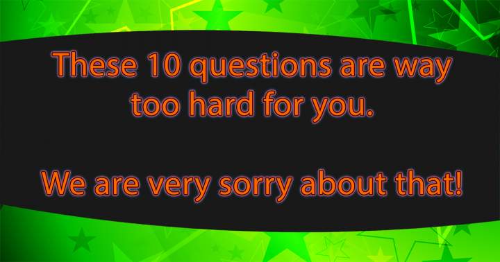 Banner for A collection of 10 challenging trivia questions.