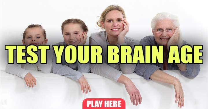 Banner for 'Challenge Your Brain Age'