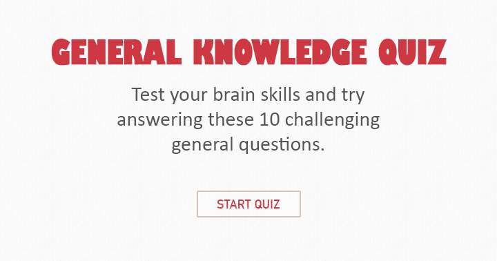 Banner for Challenge your cognitive abilities with this General Knowledge Quiz.