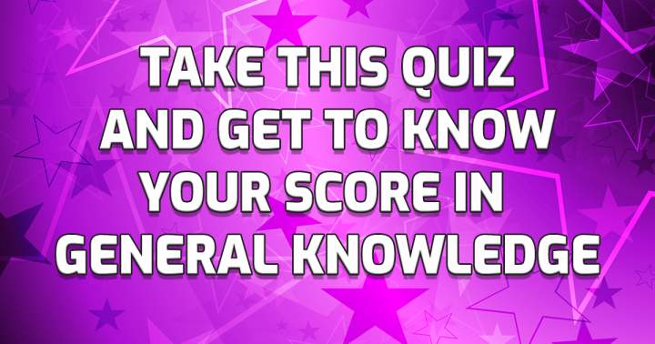 Banner for Quiz on General Knowledge.