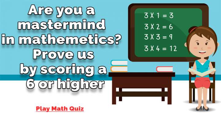 Banner for Mathematics quiz.