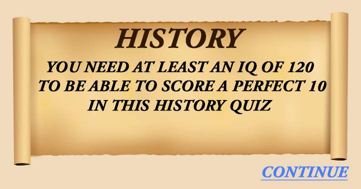 Banner for A quiz on history.