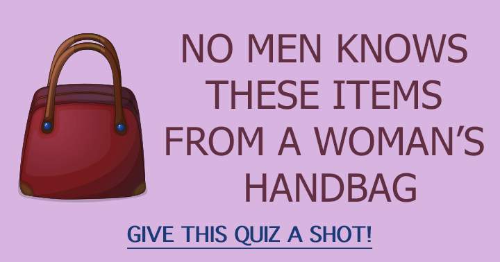 Banner for No men knows these items from a woman's handbag! 