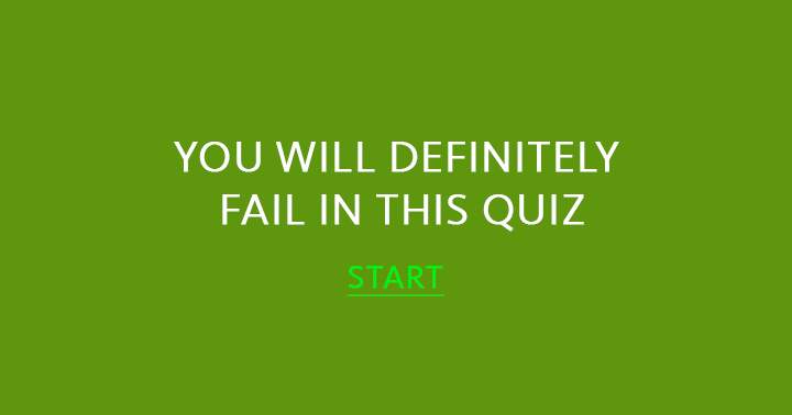 Banner for Failing in this quiz is inevitable for you.