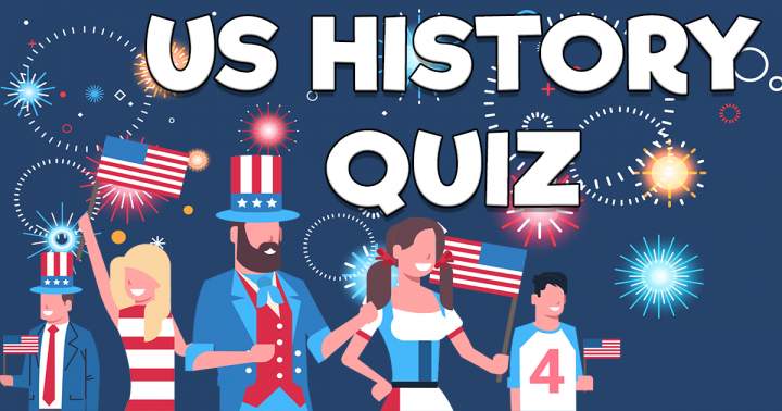 Banner for Quiz on the history of the United States.