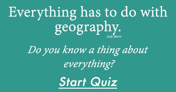 Banner for Geography Quiz