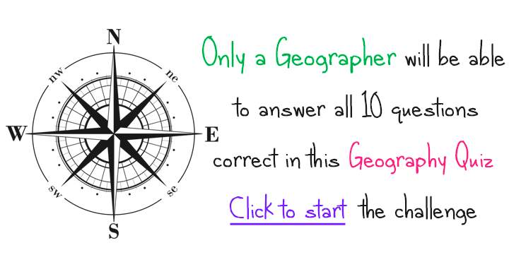 Banner for Geography Quiz