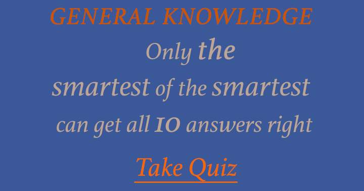 Banner for Quiz on General Knowledge.