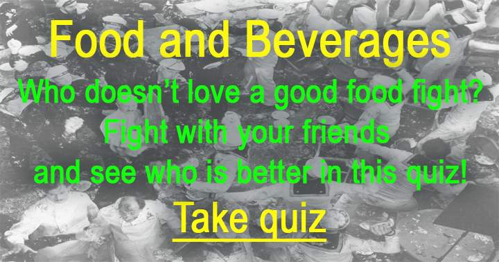 Banner for Food and Beverages Quiz