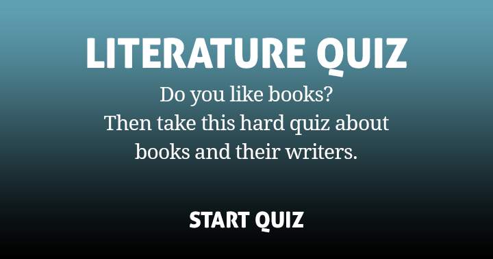 Banner for Are you a book lover? Then you will enjoy this hard quiz.