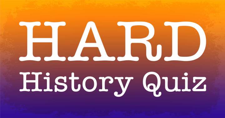 Banner for History Quiz that is Difficult