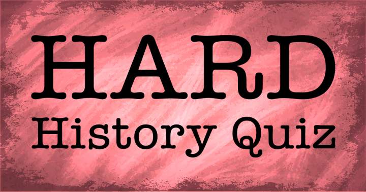 Banner for HARD History Quiz