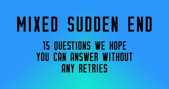 Banner for Sudden Mix-Up