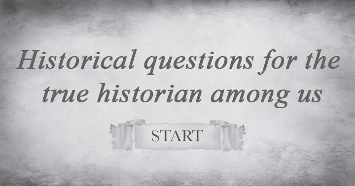 Banner for Historical events quiz.