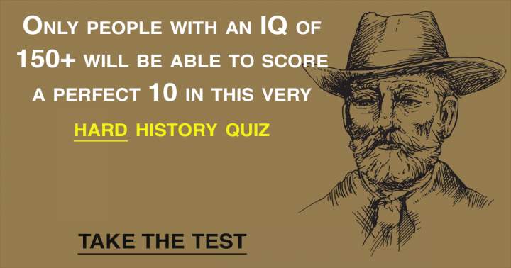 Banner for Test your knowledge with this History Quiz.