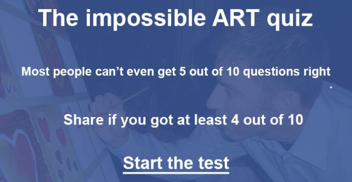 Banner for Art Experts Quiz