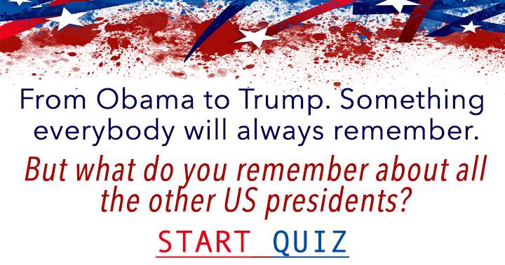 Banner for Presidents Quiz