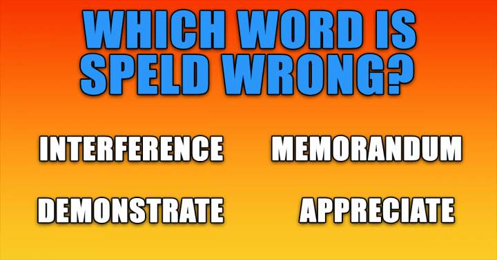 Banner for Which word is speld wrong?