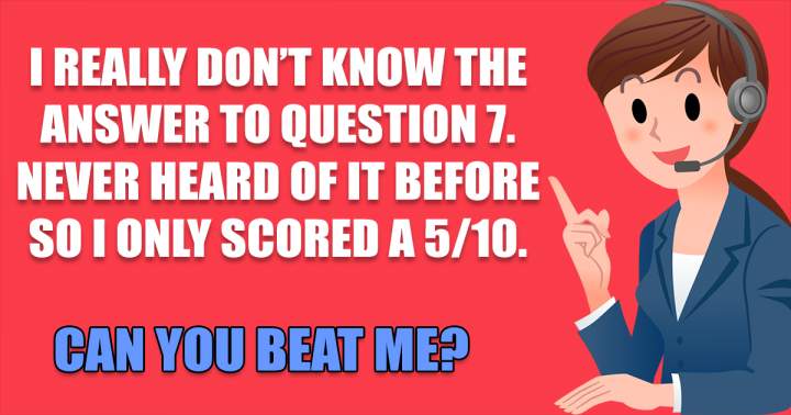 Banner for Is it possible for you to outdo her by achieving a score of 6 or higher?