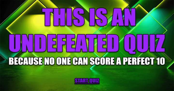 Banner for Undefeated Quiz Contest