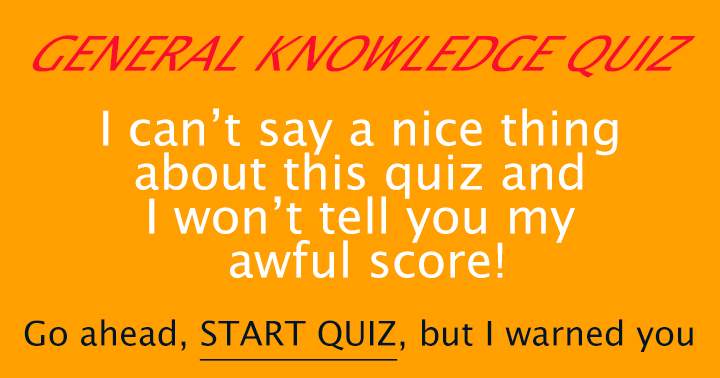 Banner for General Knowledge Quiz