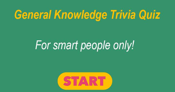 Banner for General knowledge quiz. Smart People Only.