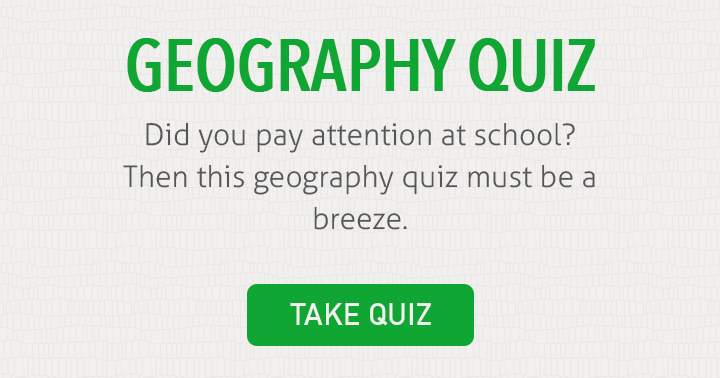 Banner for Do you excel in geography? Prove your skills to us!