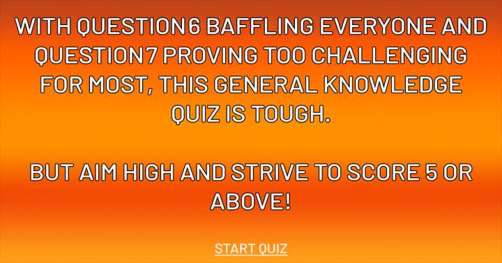 Banner for Challenging Knowledge Quiz