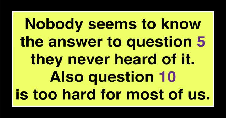Banner for This Trivia Challenge Is Unsolvable