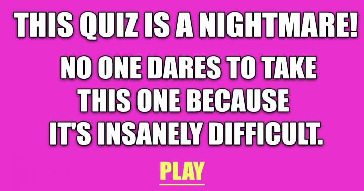 Banner for This quiz is a total nightmare!