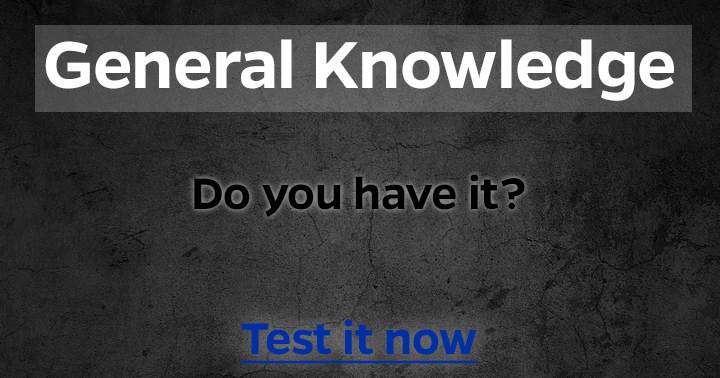 Banner for General Knowledge