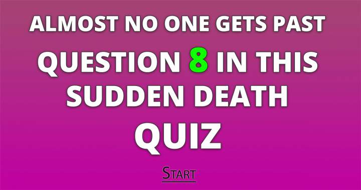 Banner for Do you dare to take this Sudden Death quiz?