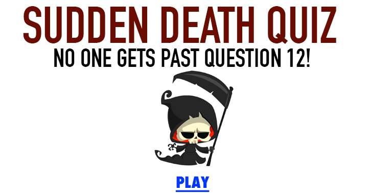 Banner for Sudden Death Quiz