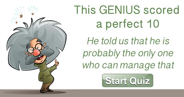 Banner for Are you a genius?