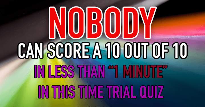 Banner for Nobody can score a 10 out of 10