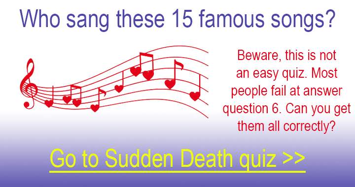 Banner for This is a difficult Sudden Death Quiz! 